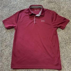 Under Armour Heat Gear Athletic Polo shirt. Size Medium